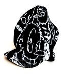 Beanie de lana con visera
